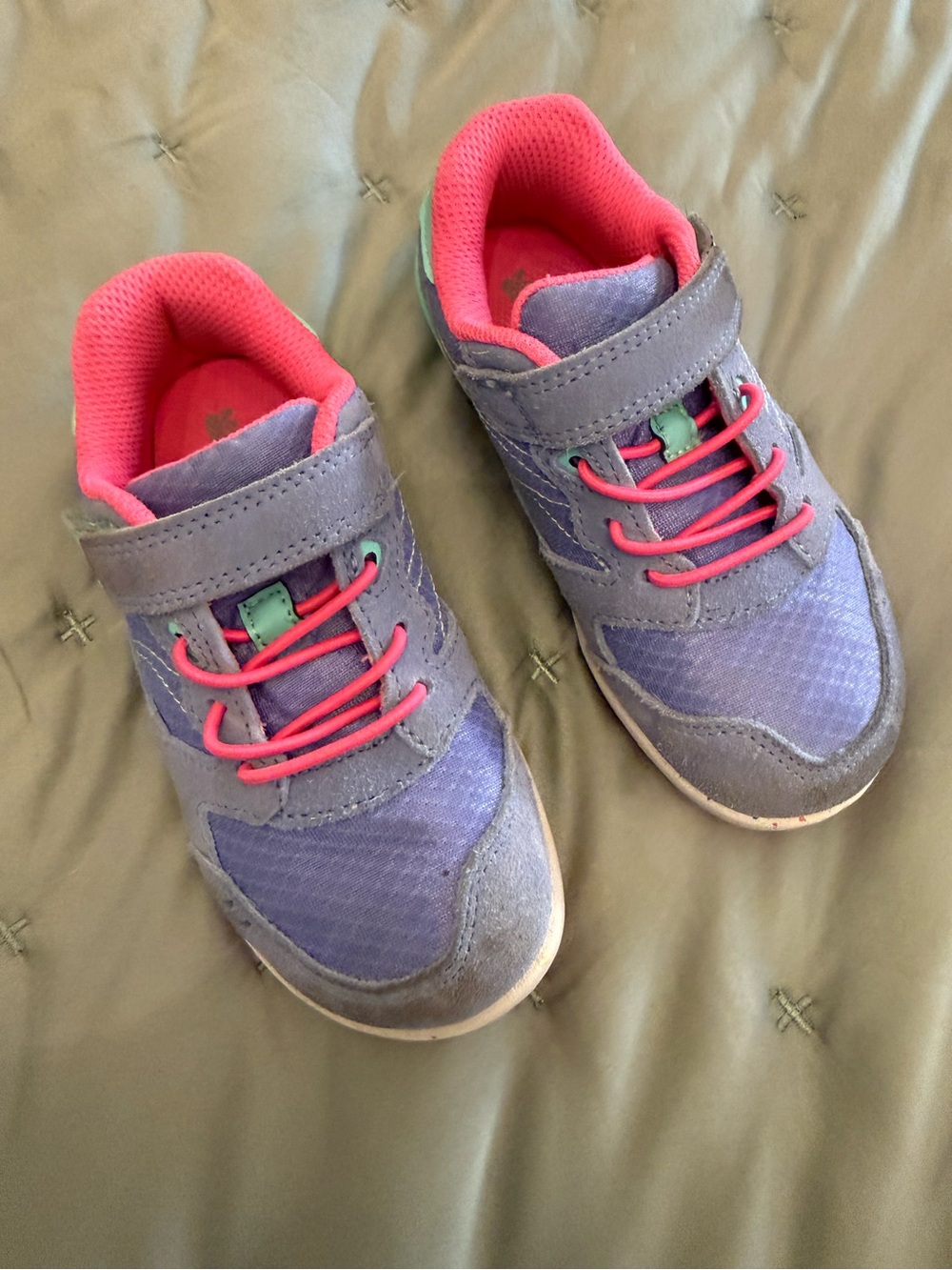 Merrell Bare Steps A83 Kids Sneakers Size 10 Purple Pink Mint Barefoot Shoes